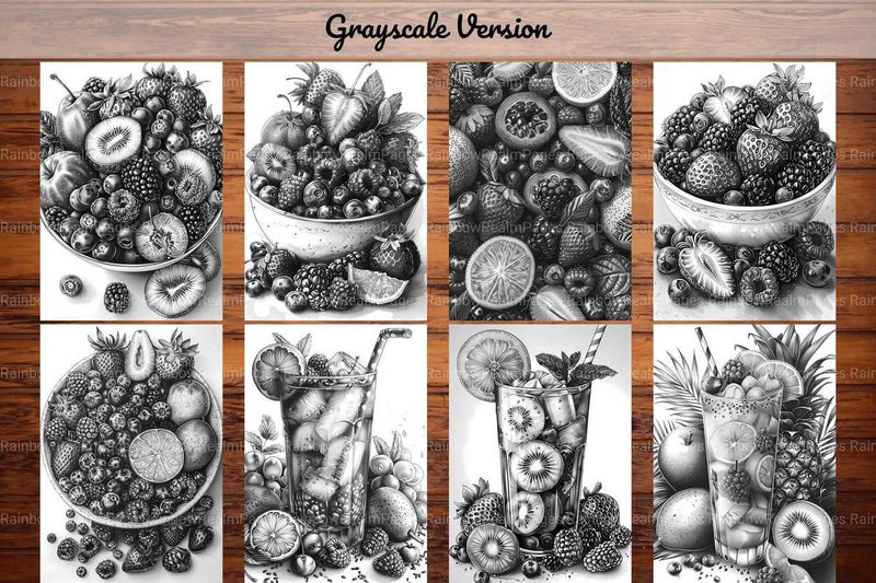 Fruit Salad Coloring Books - CraftNest - Digital Crafting and Art