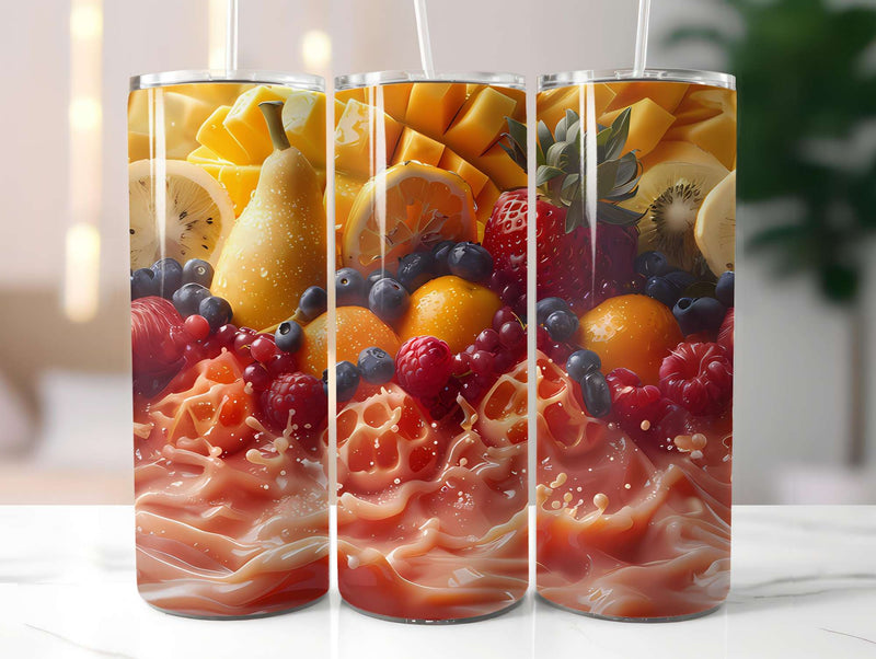 Fruit Salad 2 Tumbler Wrap - CraftNest - Digital Crafting and Art