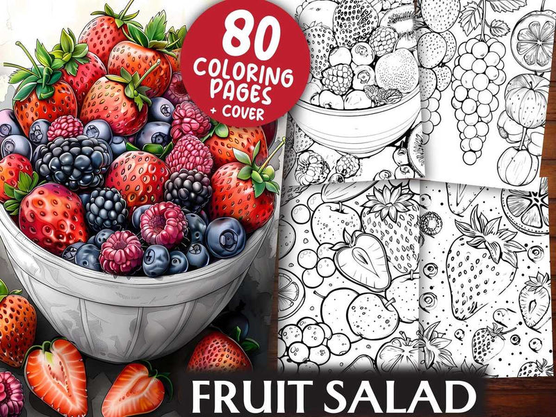 Fruit Salad Coloring Books - CraftNest - Digital Crafting and Art