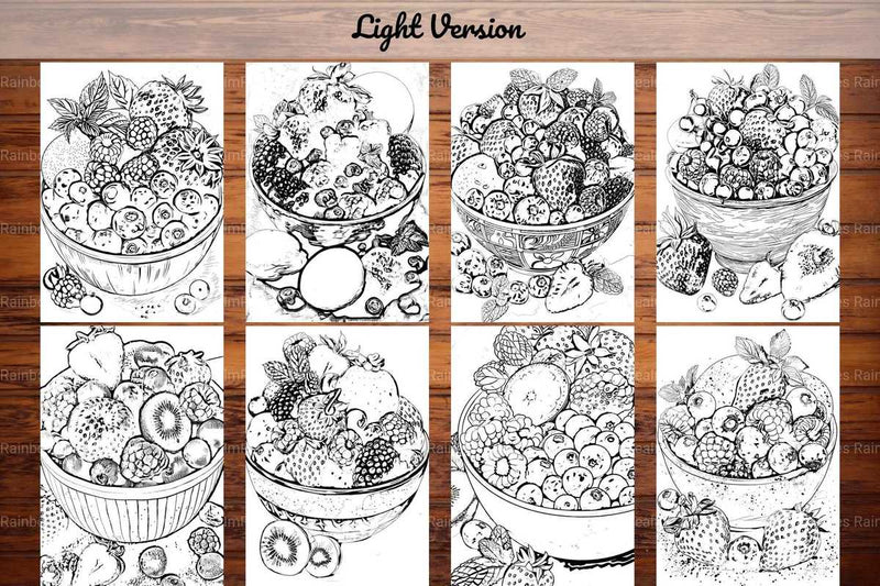 Fruit Salad Coloring Books - CraftNest - Digital Crafting and Art