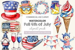 Full 4th Of July Clipart Bundle 2 - CraftNest - Digital Crafting and Art