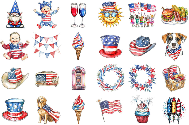 Full 4th Of July Clipart Bundle 2 - CraftNest - Digital Crafting and Art