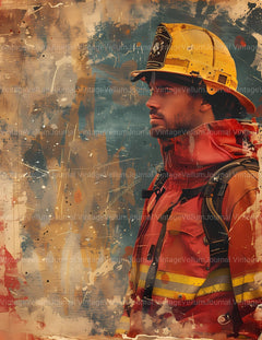 Firefighter Junk Journal Pages - CraftNest - Digital Crafting and Art