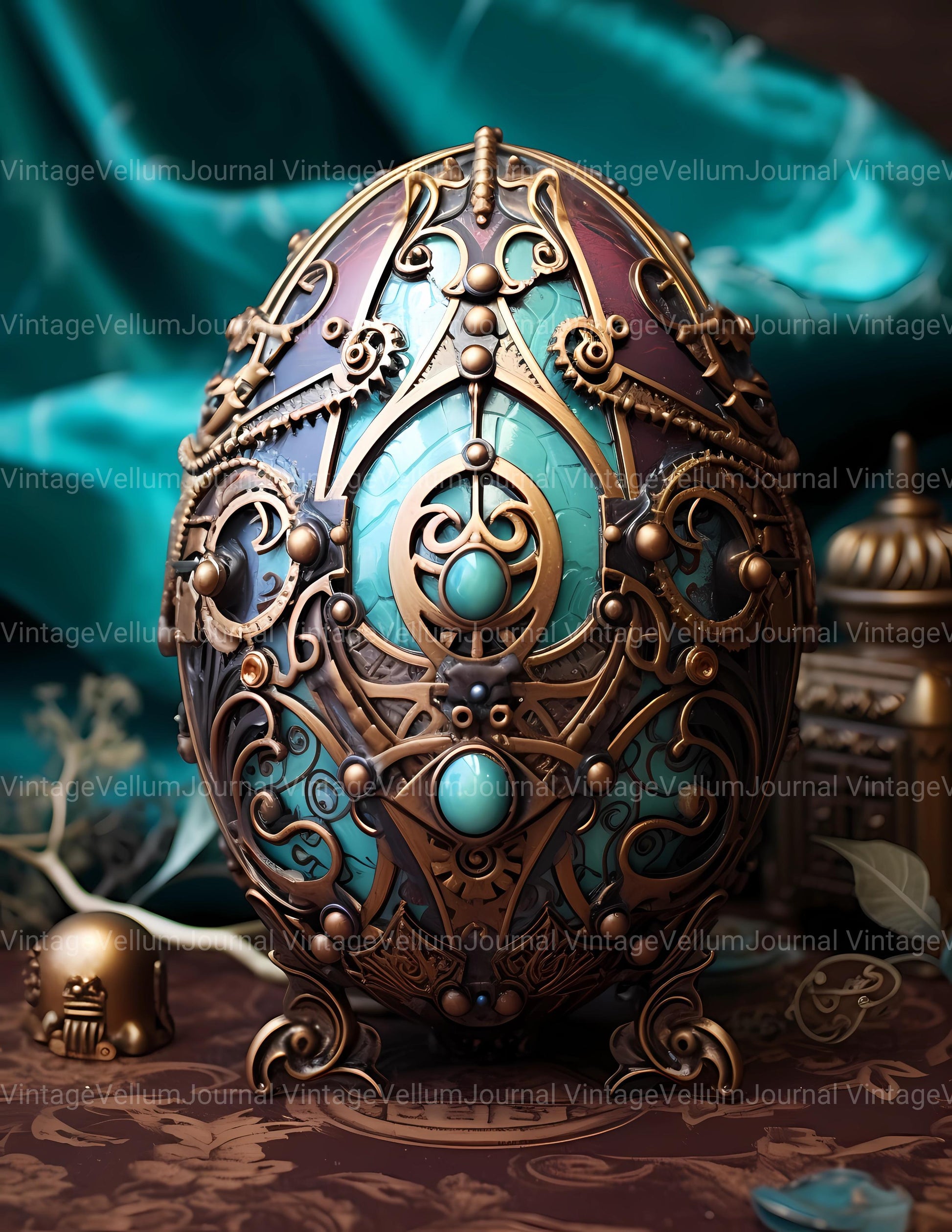 Steampunk Easter Junk Journal Pages - CraftNest