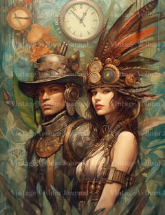 Steampunk Jungle World Junk Journal Pages - CraftNest