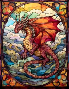 Stained Glass Dragons Junk Journal Pages - CraftNest