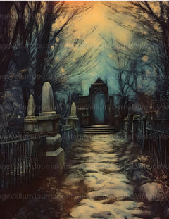 Graveyards Junk Journal Pages - CraftNest