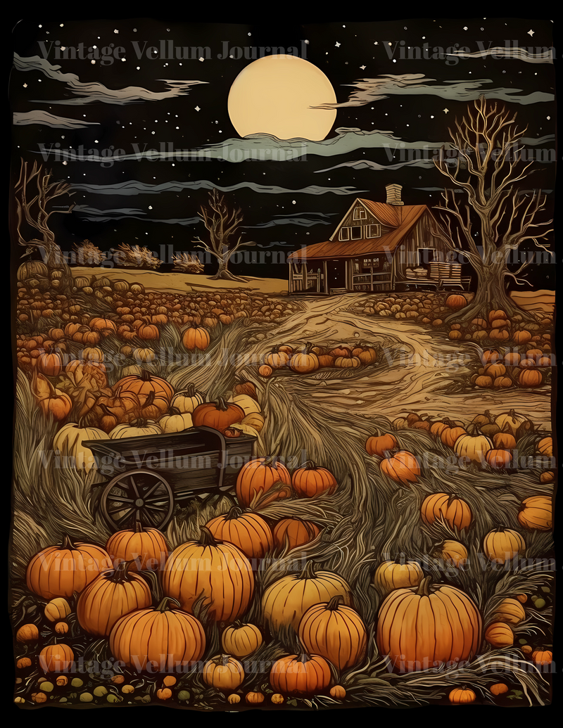 Halloween On Farm Junk Journal Pages - CraftNest