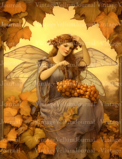 Autumn Fairies Junk Journal Pages - CraftNest