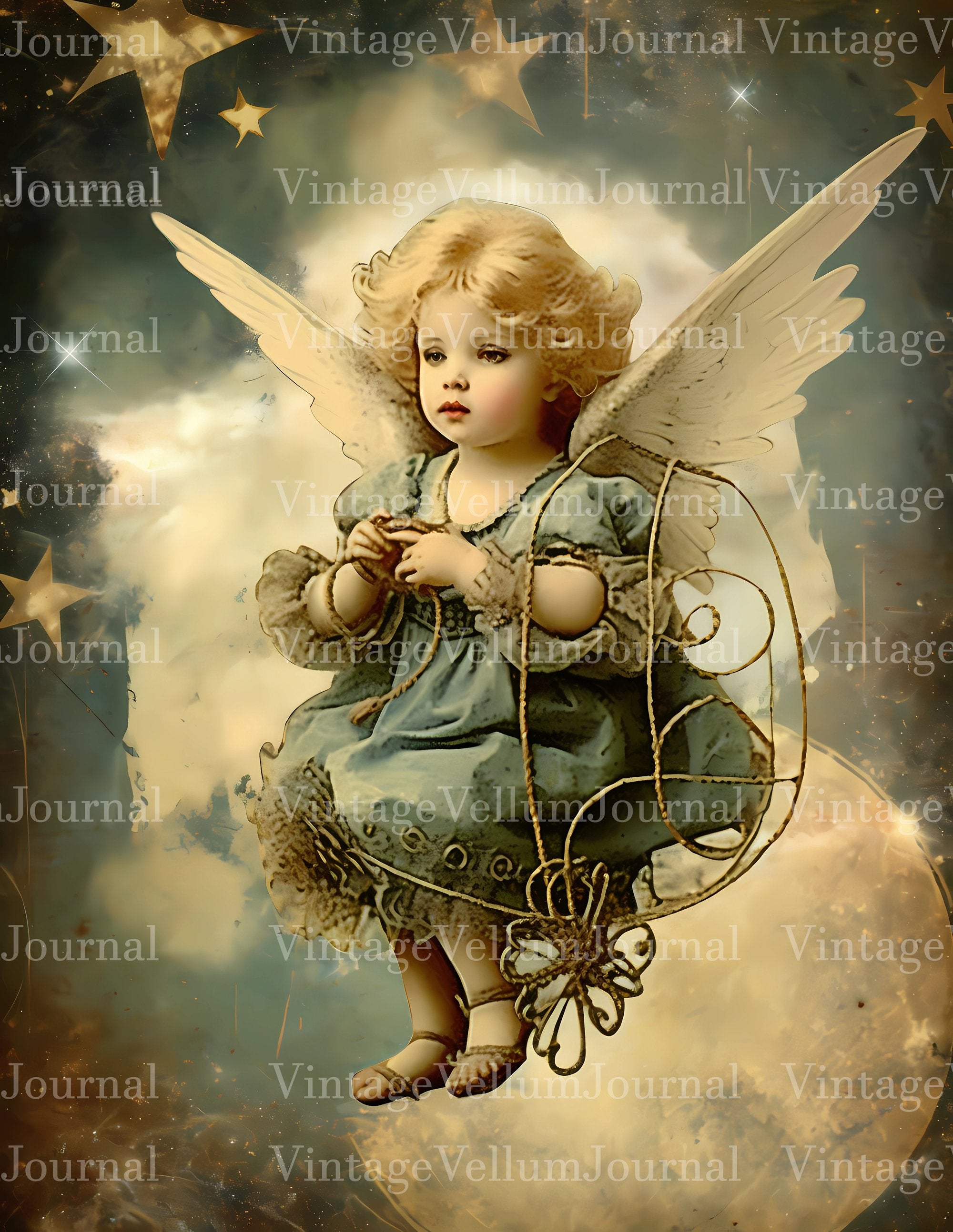 Baby Angels Junk Journal Pages - CraftNest