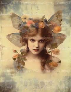 Fairy Portraits Junk Journal Pages - CraftNest