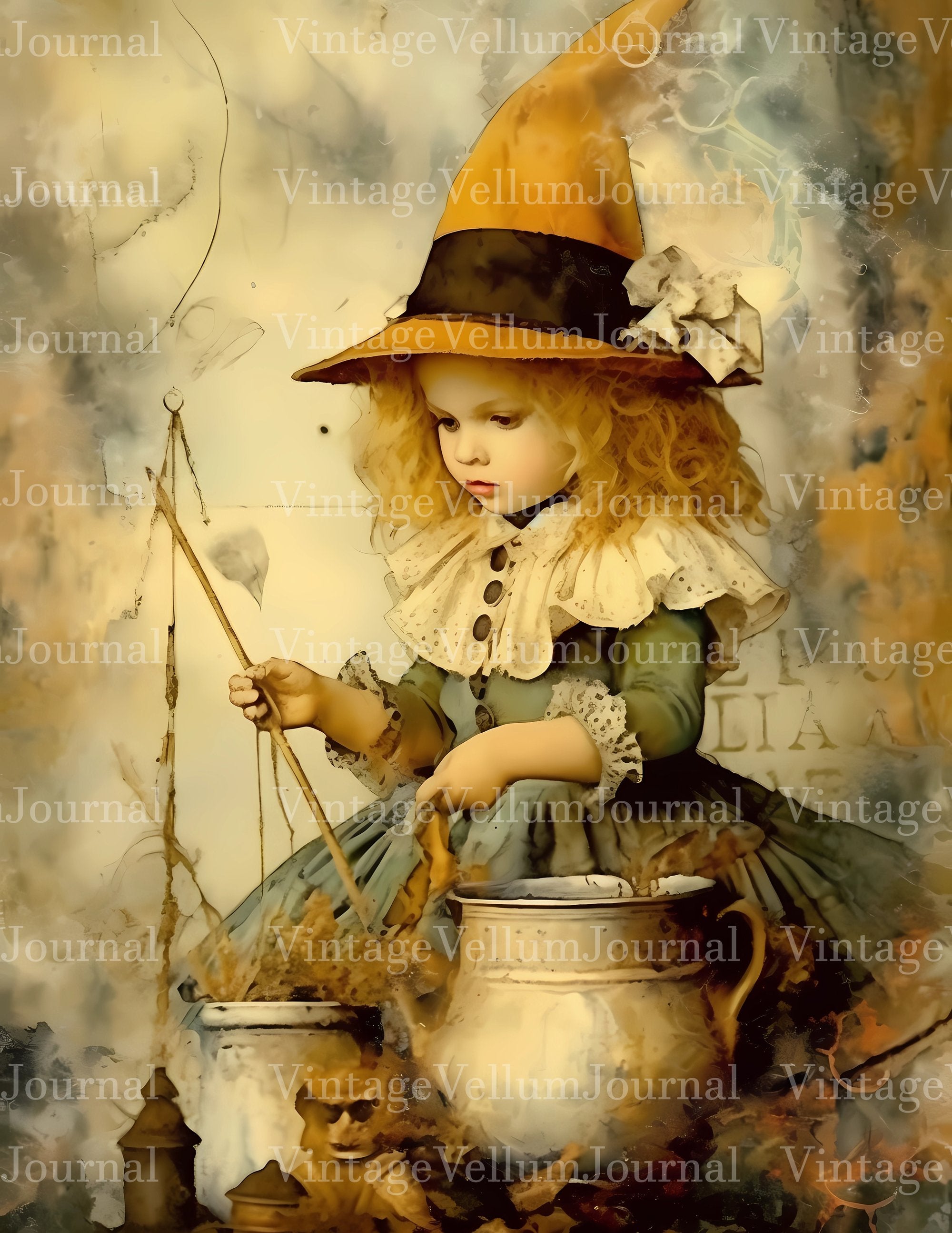 Baby Witches Junk Journal Pages - CraftNest