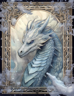 Ice Dragon Junk Journal Pages - CraftNest