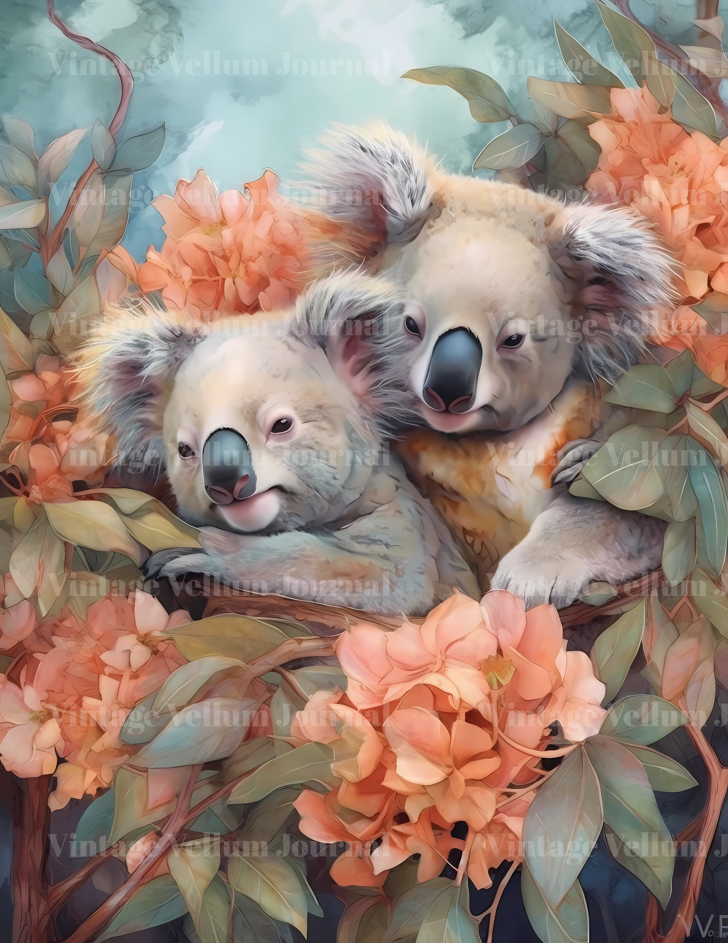 Koalas Junk Journal Pages - CraftNest