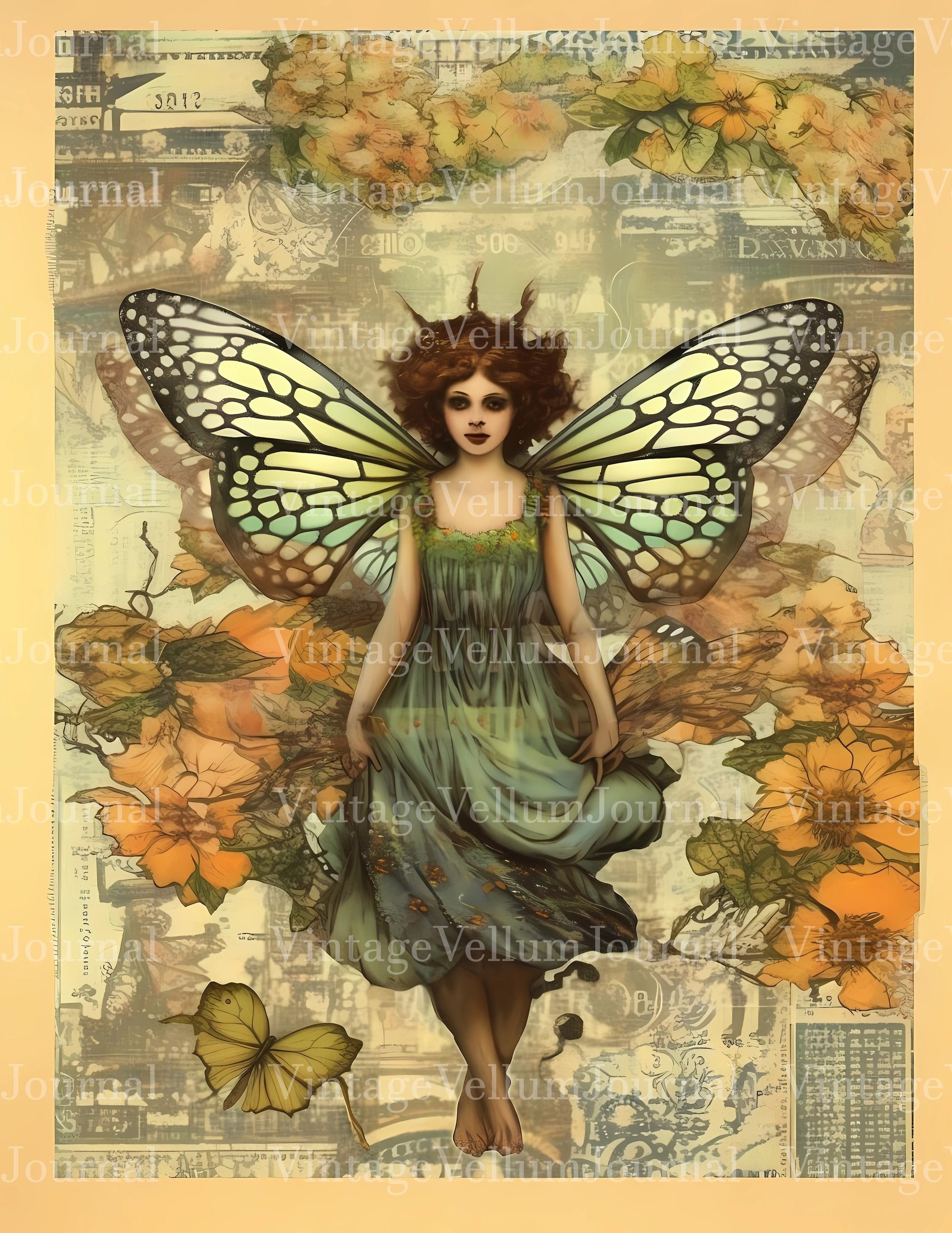 Comic Style Fairies Junk Journal Pages - CraftNest