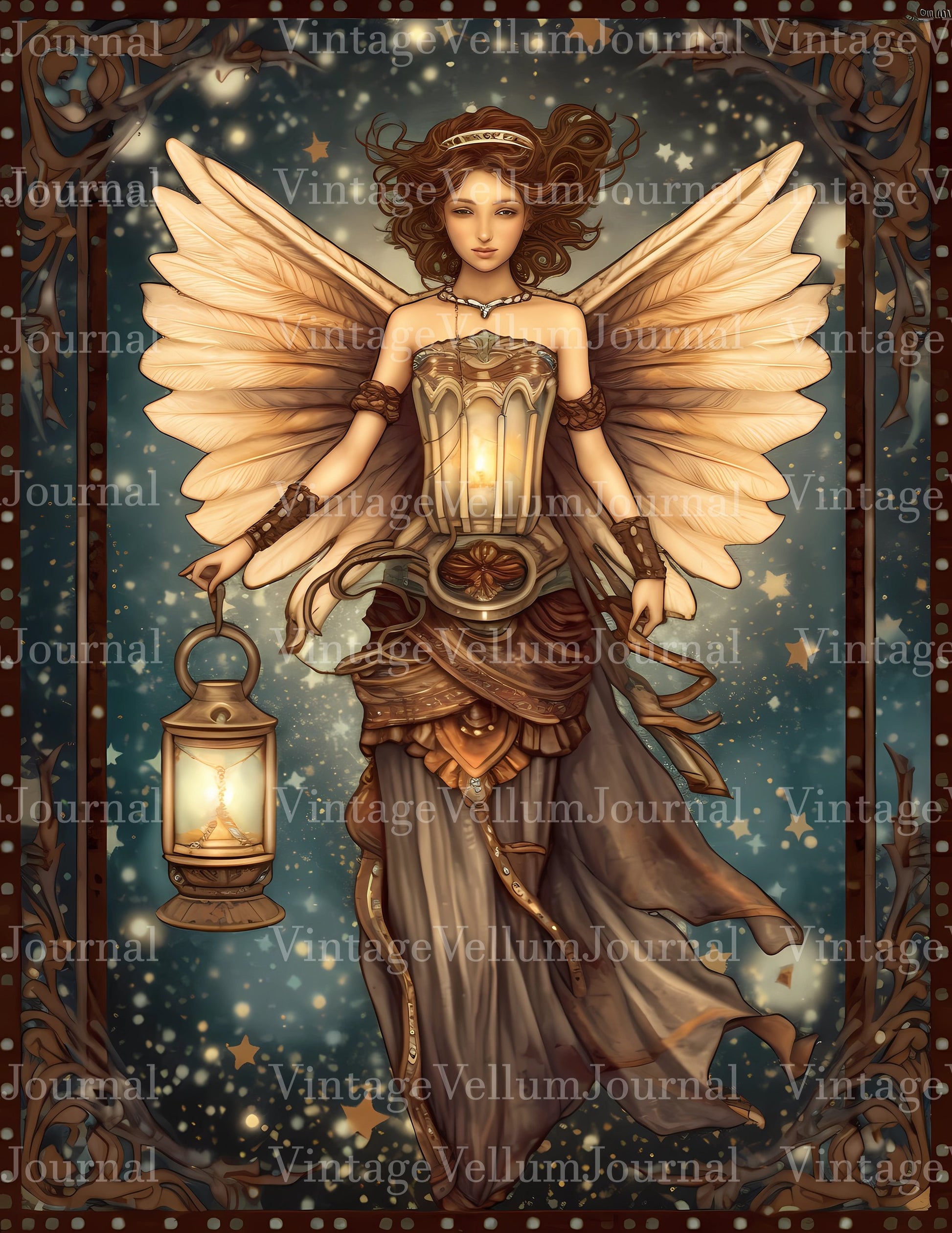 Steampunk Angels Junk Journal Pages - CraftNest