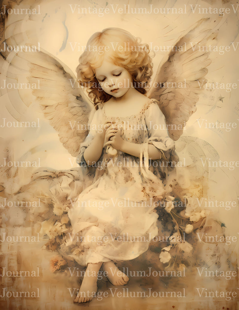 Baby Angels Junk Journal Pages - CraftNest