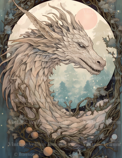 Moon Dragons Junk Journal Pages - CraftNest