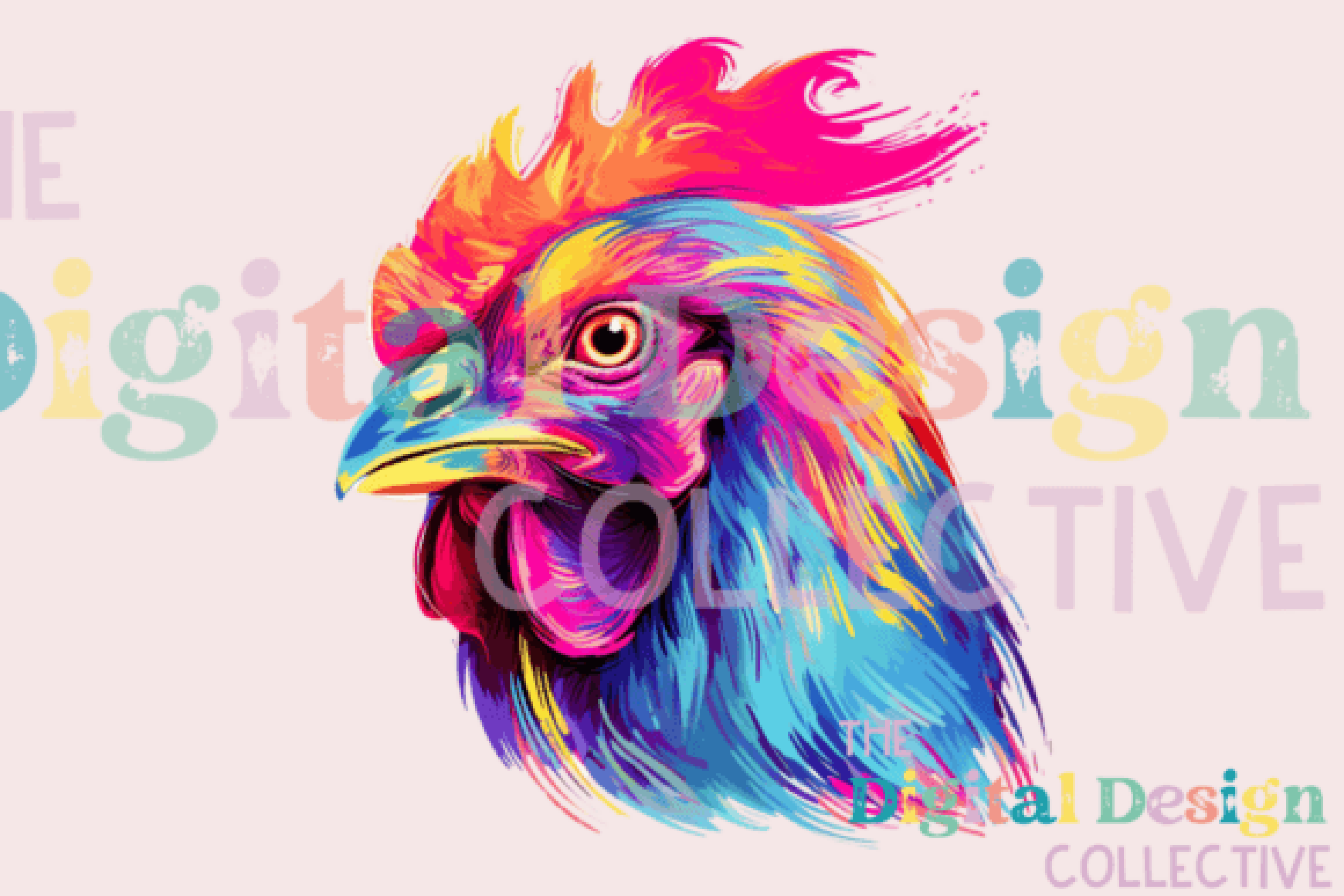 Funny Crazy Chicken Clipart Bundle