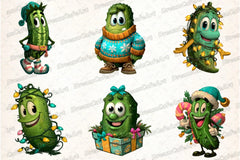 Funny Christmas Cucumber Clipart Bundle - CraftNest - Digital Crafting and Art