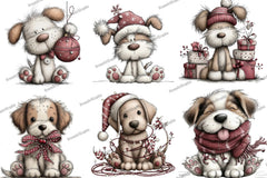 Funny Christmas Dog Clipart Bundle - CraftNest - Digital Crafting and Art
