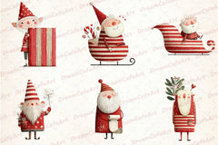 Funny Christmas Santa Clipart Bundle - CraftNest - Digital Crafting and Art