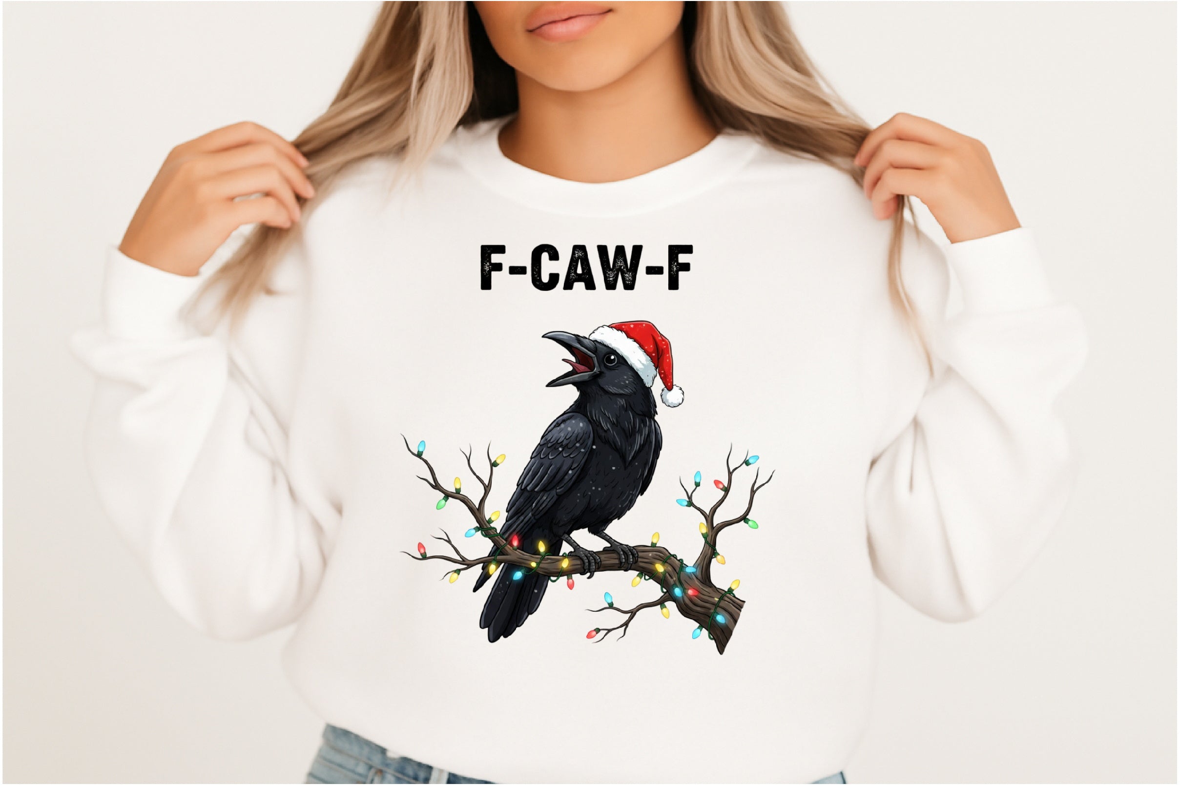 Funny Raven Christmas Clipart Bundle