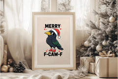 Funny Raven Christmas Clipart Bundle - CraftNest - Digital Crafting and Art