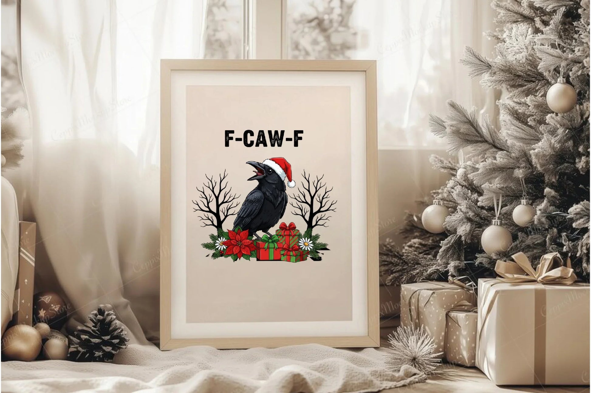 Funny Raven Christmas Clipart Bundle - CraftNest - Digital Crafting and Art