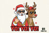 Funny Hip Hop Santa Clipart Bundle