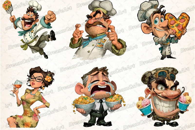 Funny Italian Brainrot Clipart Bundle - CraftNest - Digital Crafting and Art