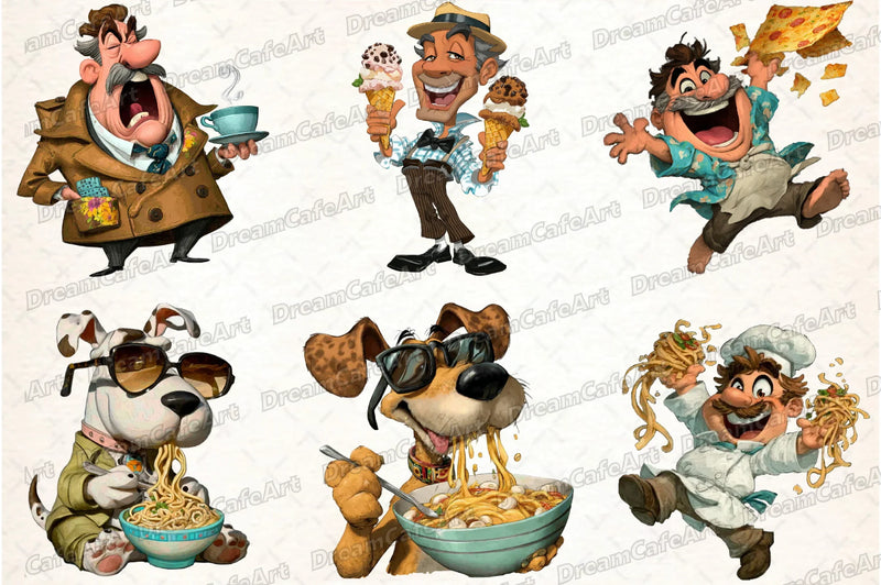 Funny Italian Brainrot Clipart Bundle - CraftNest - Digital Crafting and Art