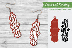 Funny Laser Cut Earrings SVG Bundle - CraftNest - Digital Crafting and Art