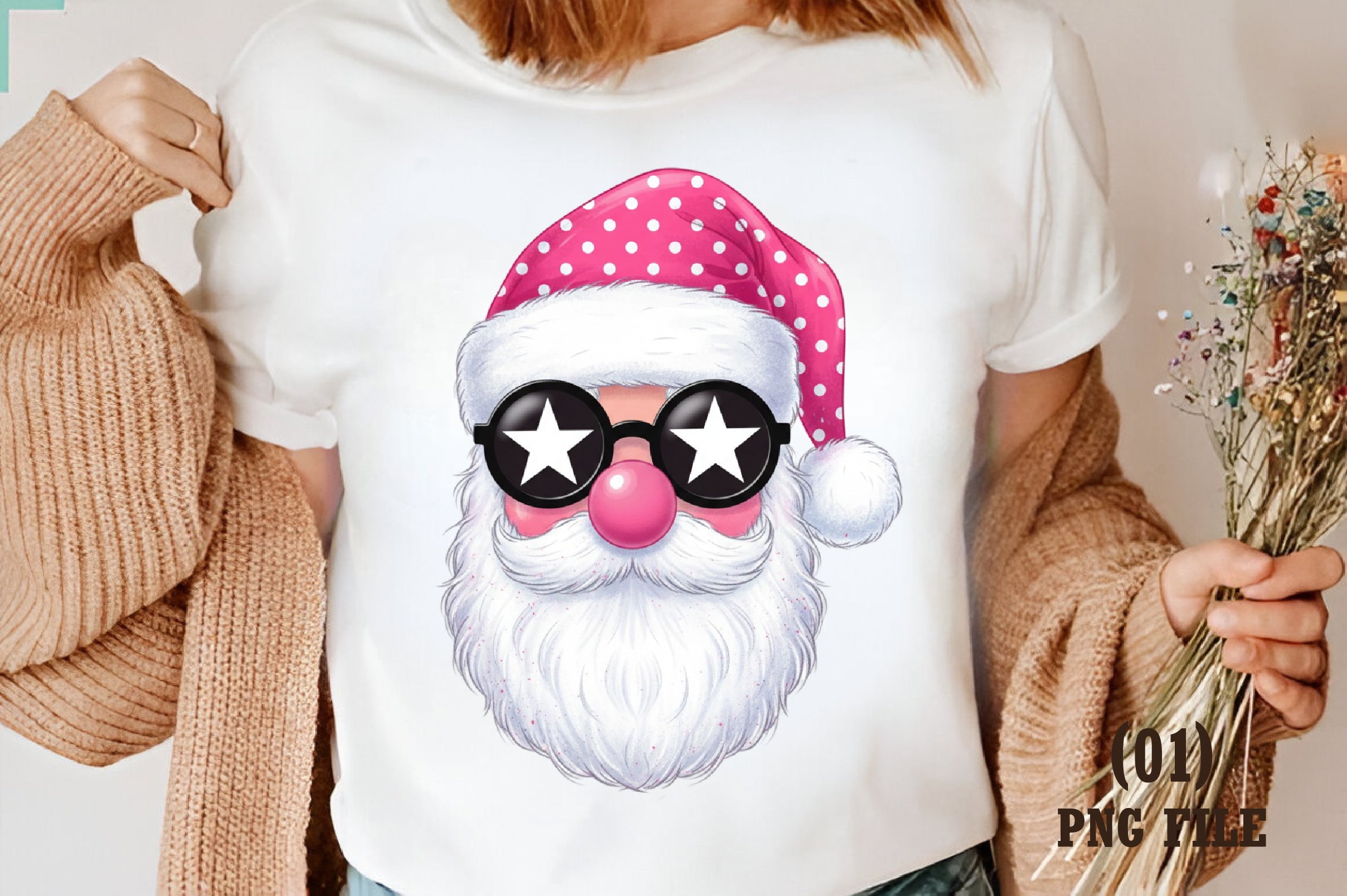 Funny Santa Christmas Clipart Bundle