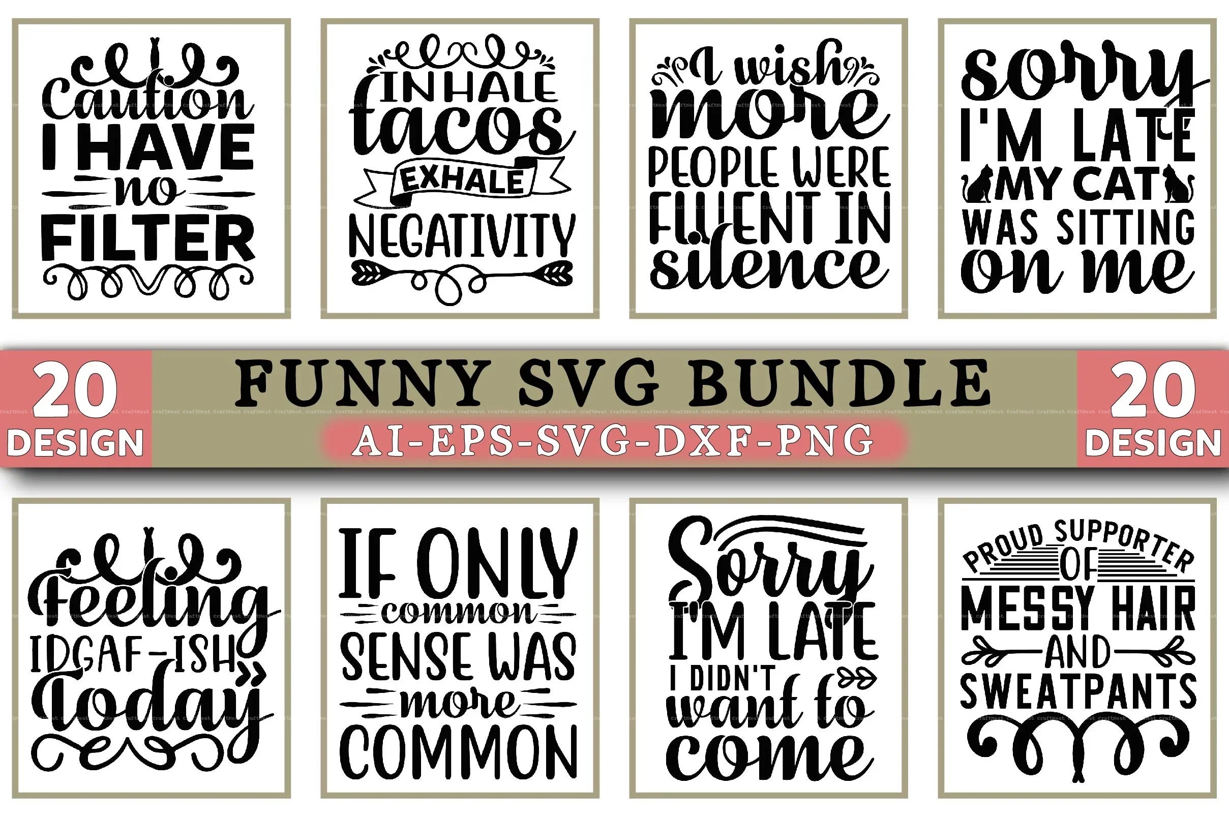 Funny Design SVG Bundle