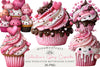 Funny Valentine's Day Cupcake Clipart Bundle