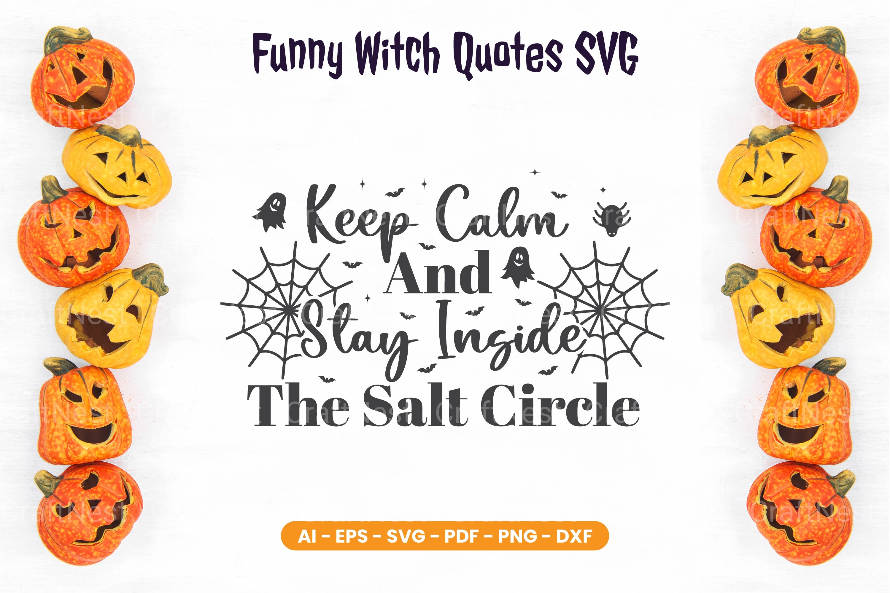 Funny Witch Quotes SVG Clipart Bundle
