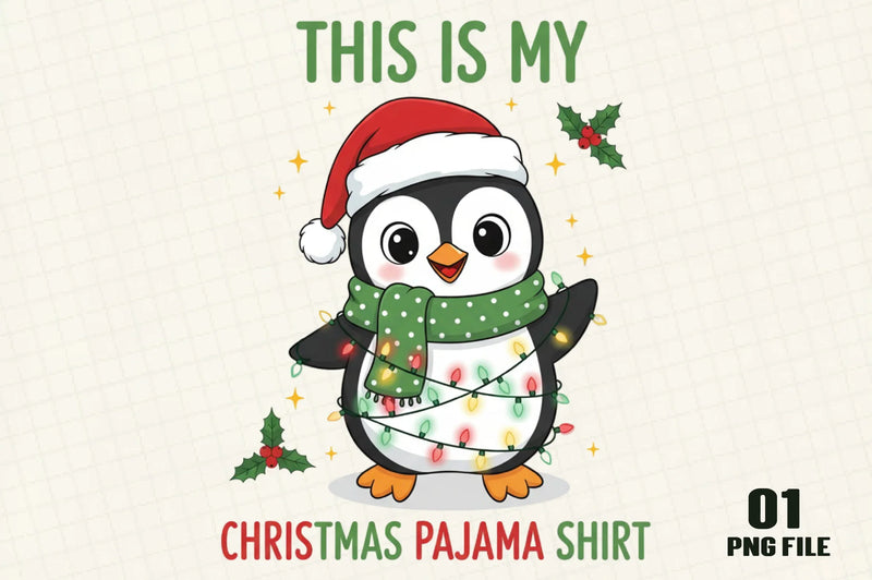 Funny Christmas Penguin T-Shirt Design Bundle - CraftNest - Digital Crafting and Art