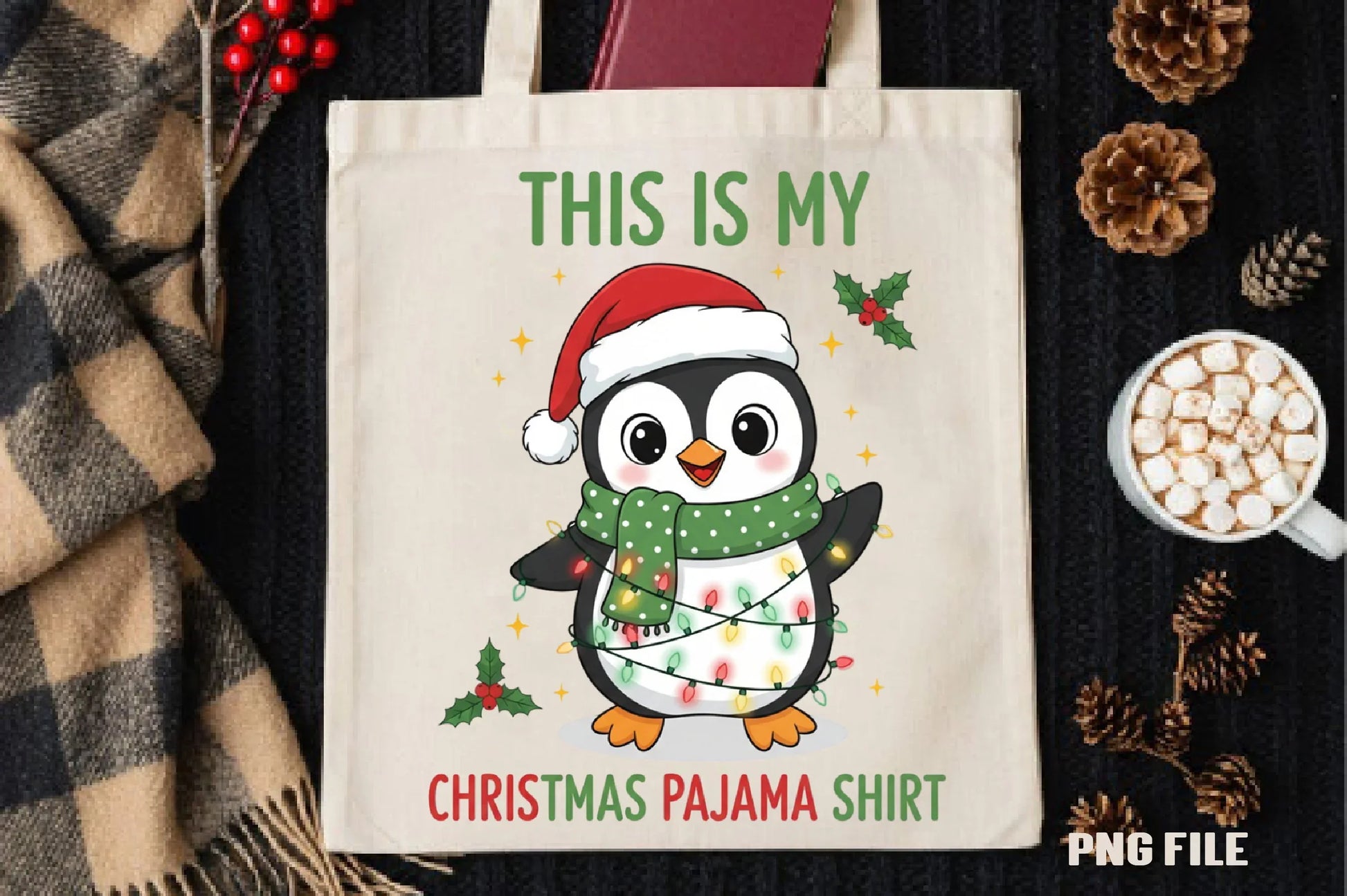 Funny Christmas Penguin T-Shirt Design Bundle - CraftNest - Digital Crafting and Art