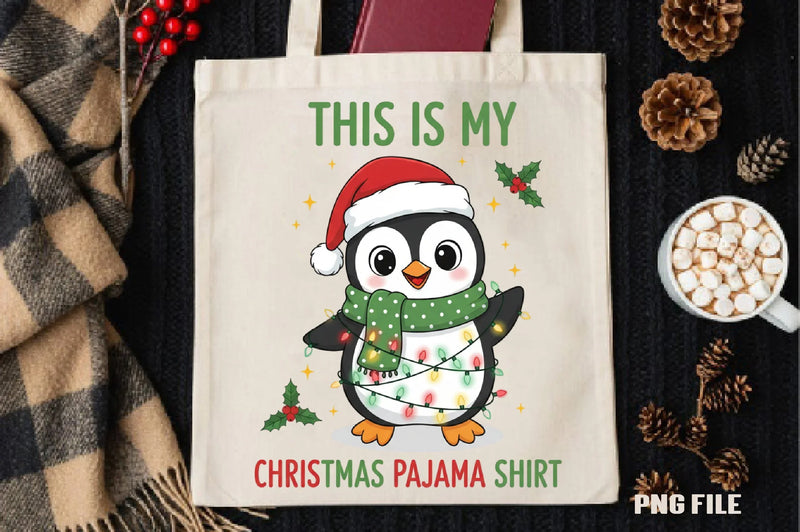 Funny Christmas Penguin T-Shirt Design Bundle - CraftNest - Digital Crafting and Art