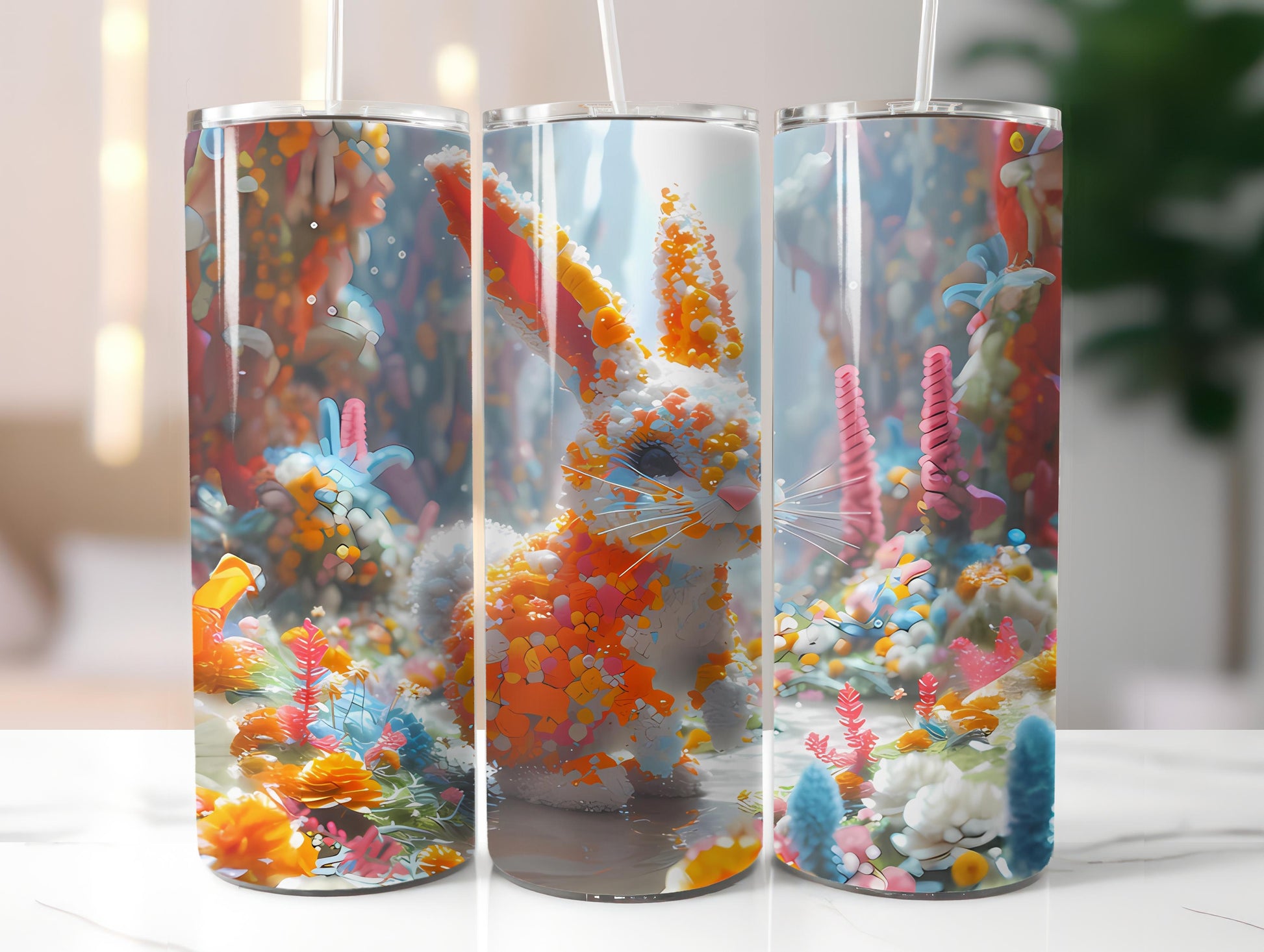 Futuristic Easter 3 Tumbler Wrap - CraftNest