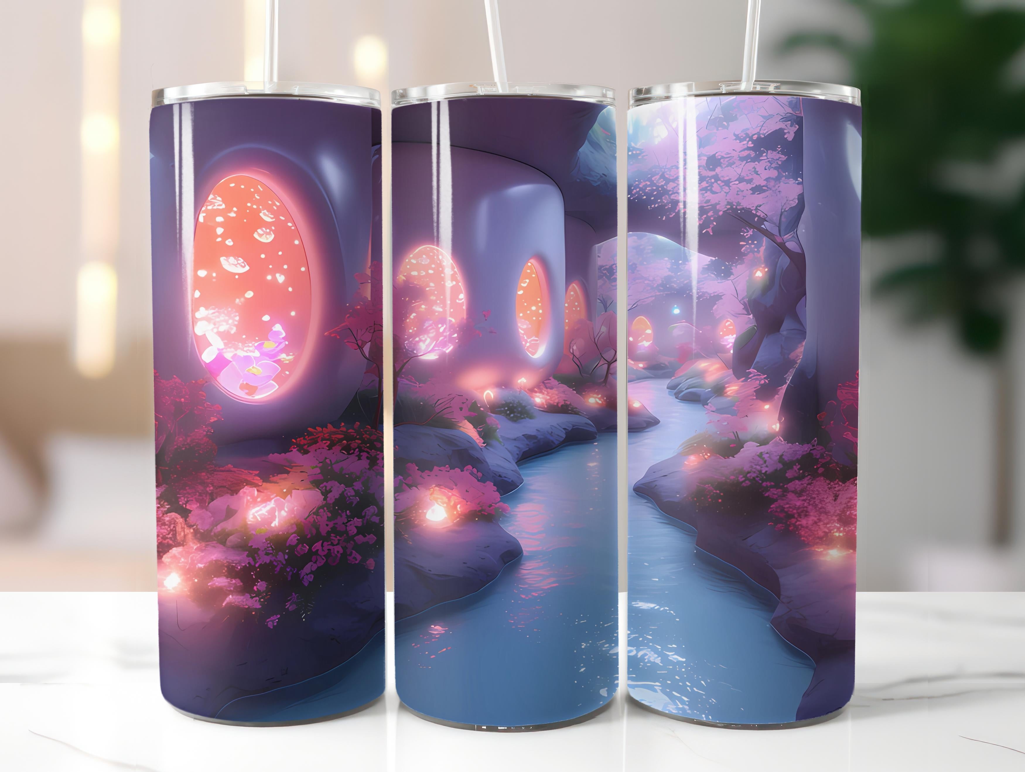 Futuristic Easter 3 Tumbler Wrap - CraftNest