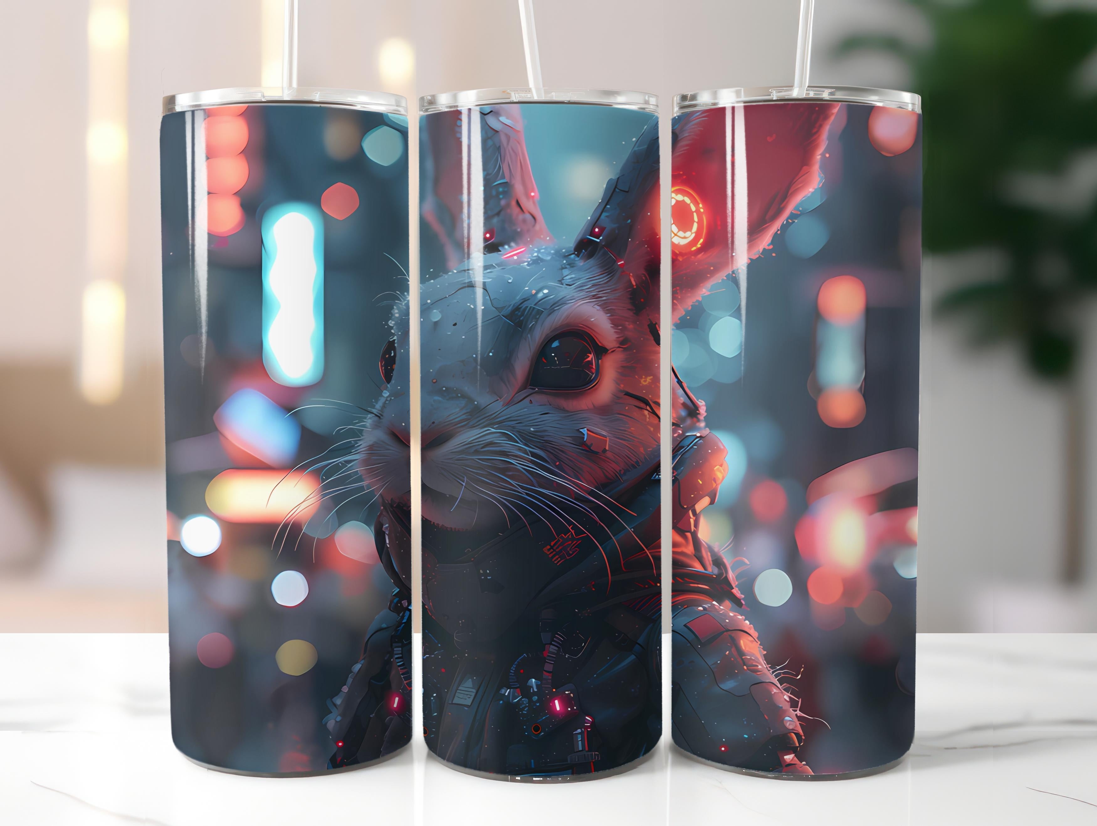 Futuristic Easter 5 Tumbler Wrap - CraftNest