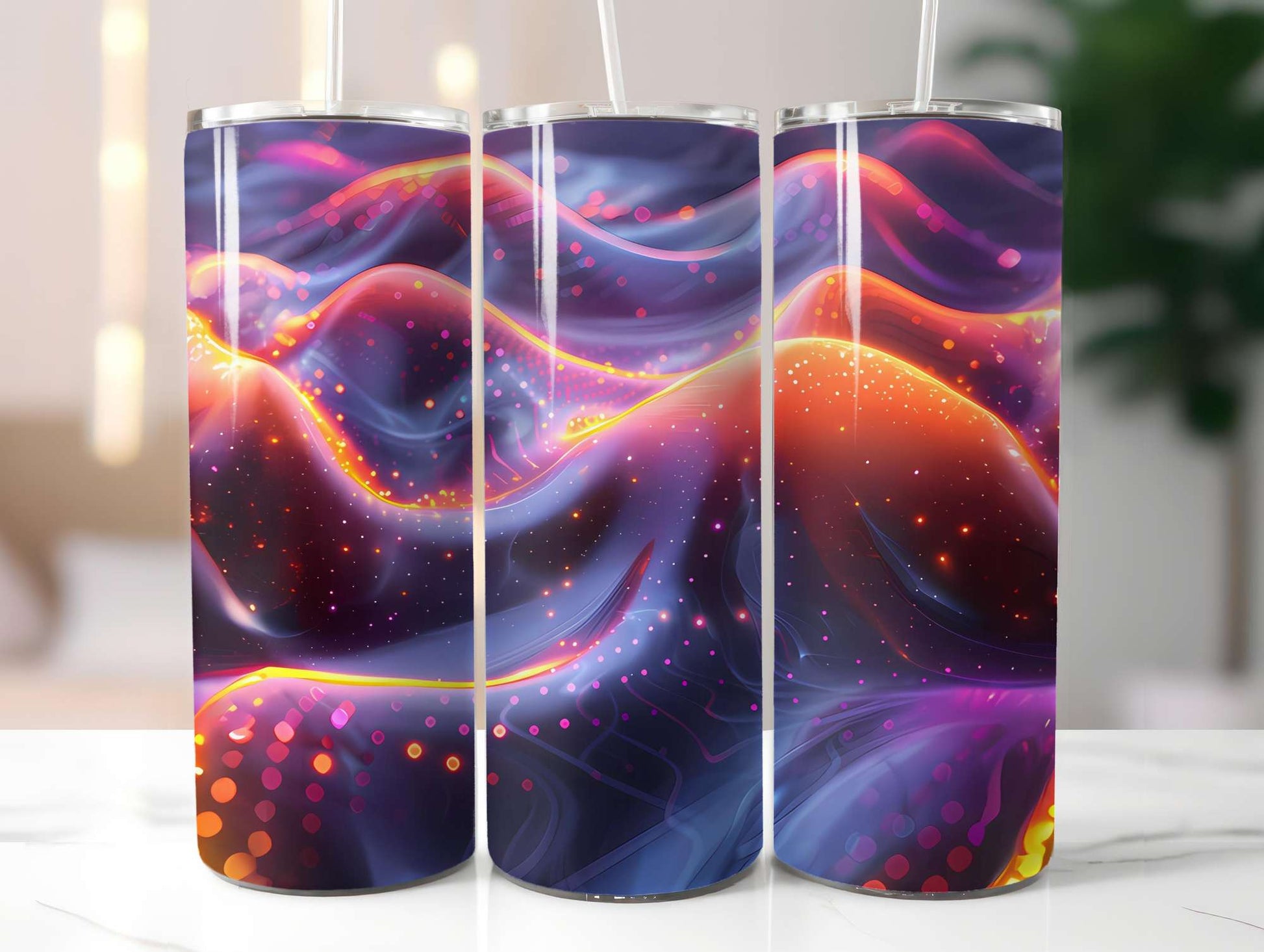 Futuristic Summer 3 Tumbler Wrap - CraftNest - Digital Crafting and Art