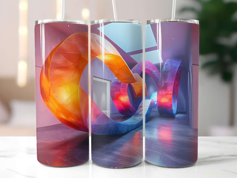 Futuristic Summer 1 Tumbler Wrap - CraftNest - Digital Crafting and Art