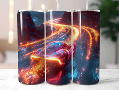 Futuristic Summer 3 Tumbler Wrap - CraftNest - Digital Crafting and Art