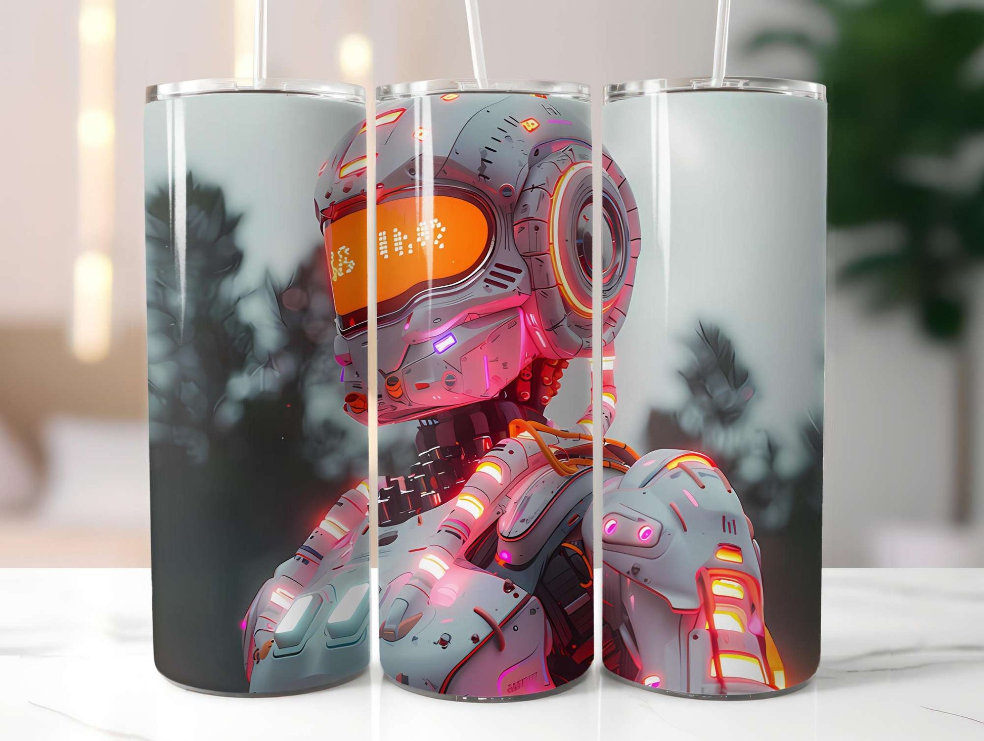 Futuristic Summer 2 Tumbler Wrap - CraftNest - Digital Crafting and Art