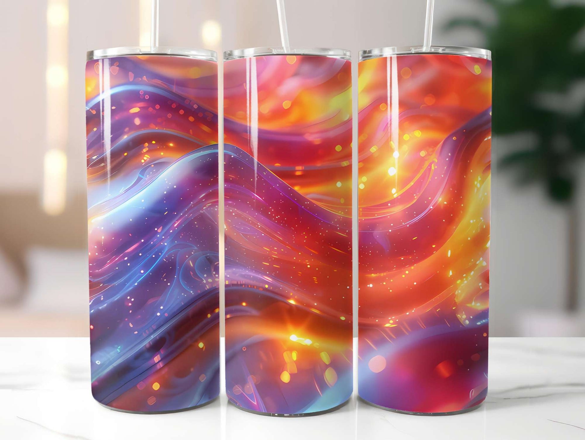 Futuristic Summer 1 Tumbler Wrap - CraftNest - Digital Crafting and Art