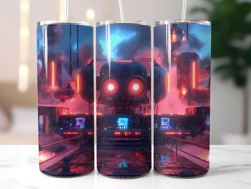 Futuristic Summer 2 Tumbler Wrap - CraftNest - Digital Crafting and Art