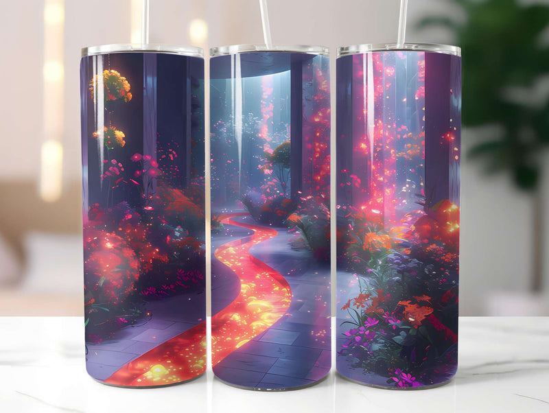 Futuristic Summer 3 Tumbler Wrap - CraftNest - Digital Crafting and Art